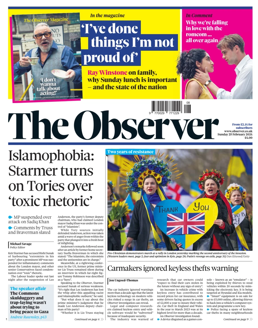 The Observer - Islamophobia: Starmer turns on Tories over toxic rhetoric 