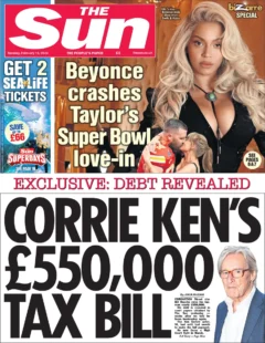 The Sun – Corrie Ken’s £500K tax bill 