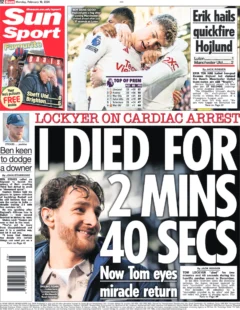 Sun Sport – ‘I died for 2 minutes and 40 seconds’ 