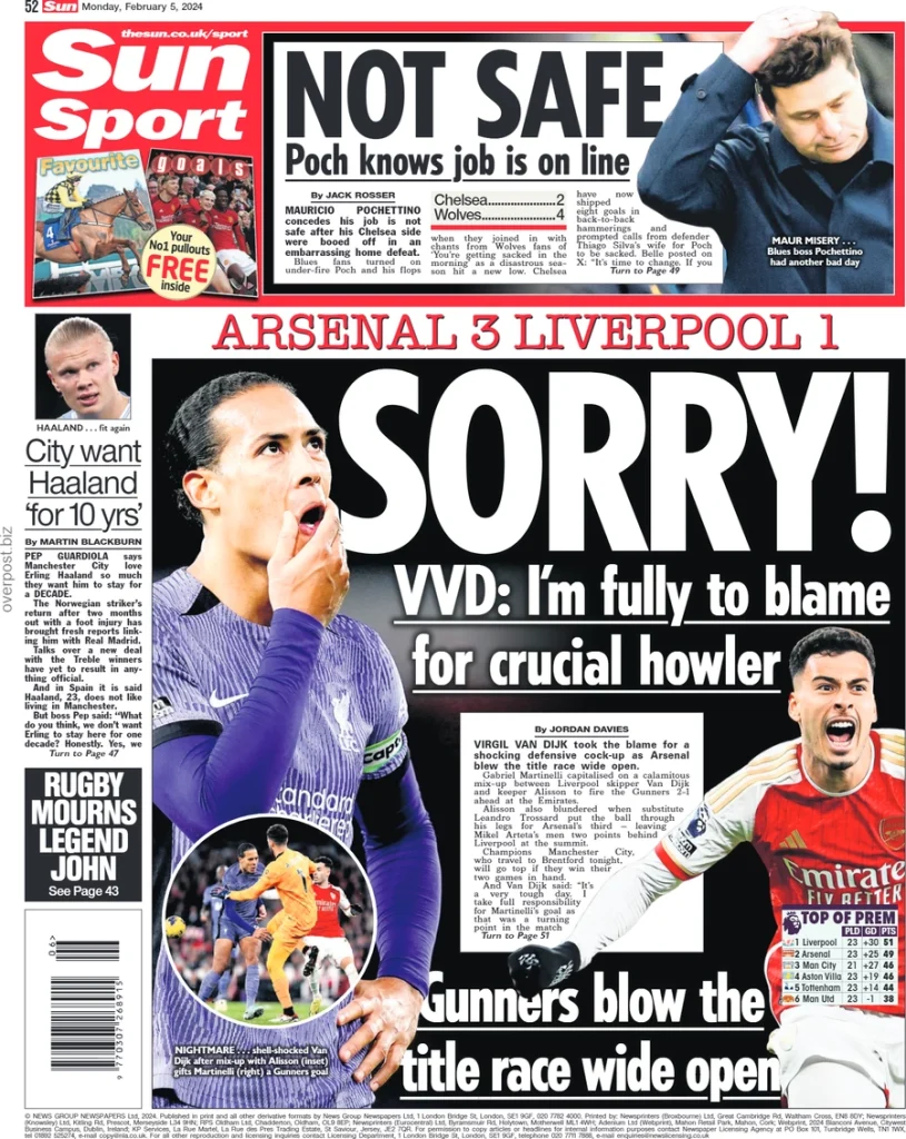 Sun Sport – Arsenal 3-1 Liverpool: I’m Sorry Sun Sport – Arsenal 3-1 Liverpool: I’m Sorry
