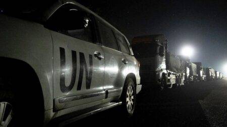 UN aid convoy uses new land route from Israel to reach north Gaza