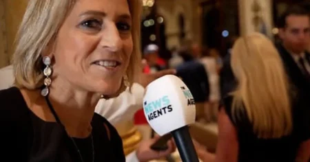 Emily Maitlis told to ‘f**k off’ in shocking interview by Trump ally