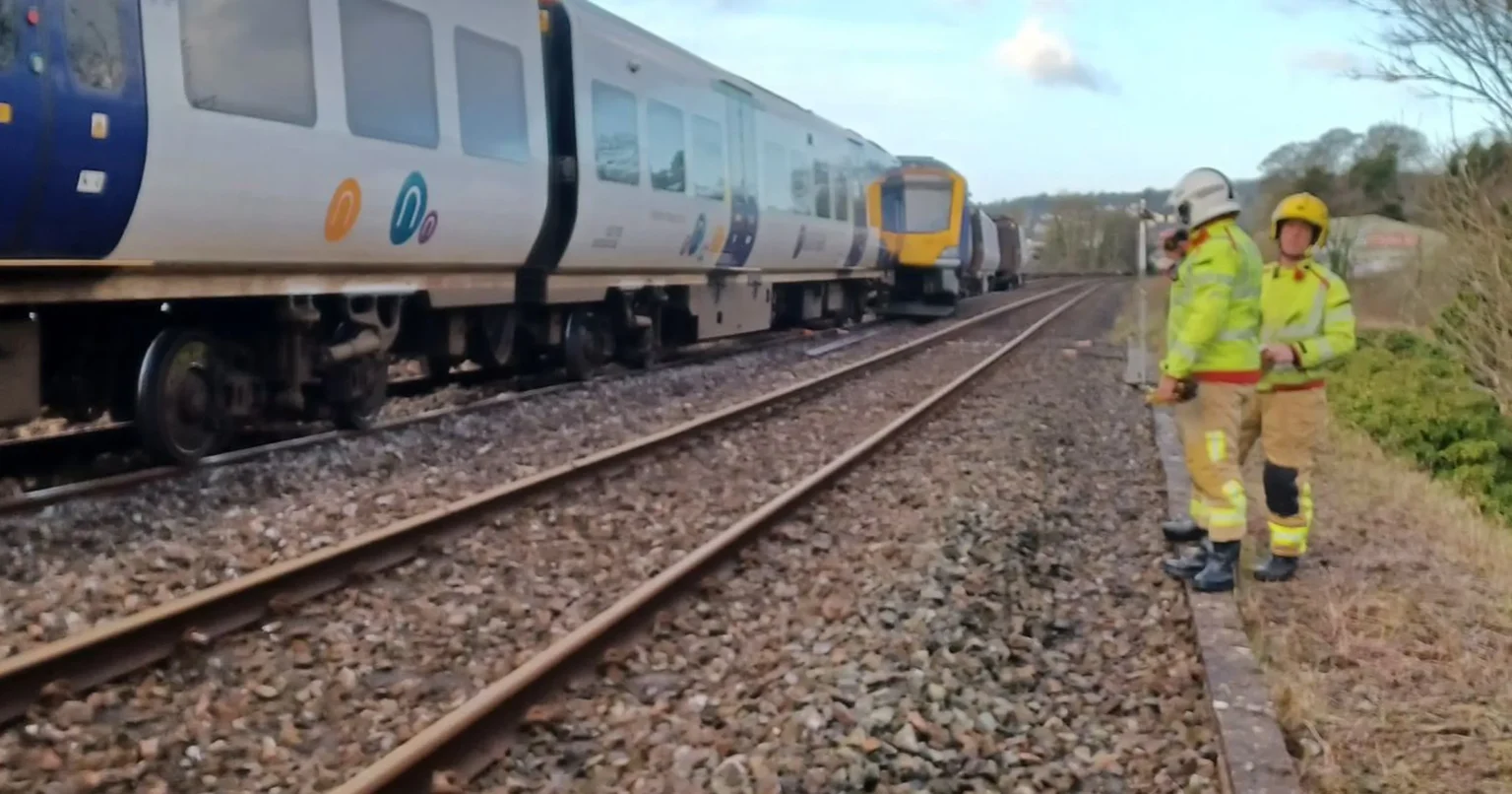Train derails and forces huge stretch of railway to shut down