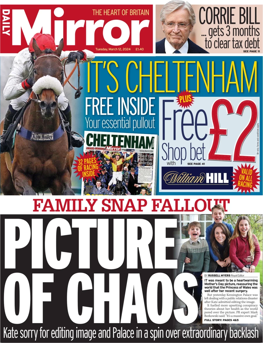 Daily Mirror - Family snap fallout: Picture of chaos 
