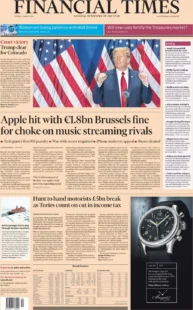 FT – Apple fined €1.8bn for breaking EU law over music streaming
