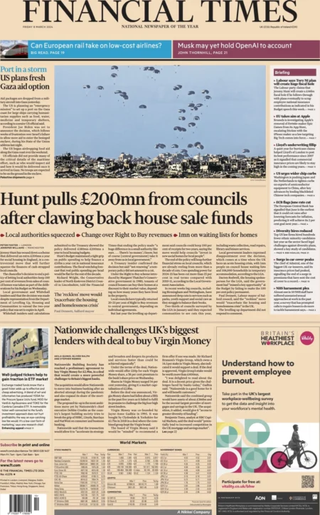 FT - Hunt pulls £200m from councils after clawing back house sale funds