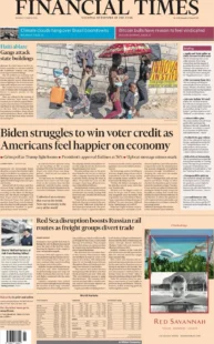 FT – Biden struggles to win voter credit as Americans feel happier on the economy 