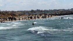 Gaza aid drop in sea leads to 18 deaths as civilians attempt to collect aid 