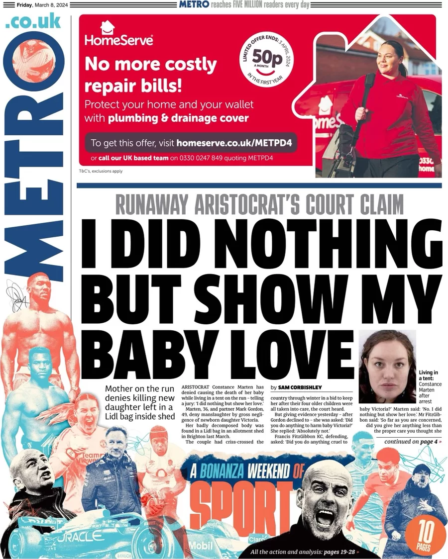Metro - Constance Marten: I did nothing but show my baby love 