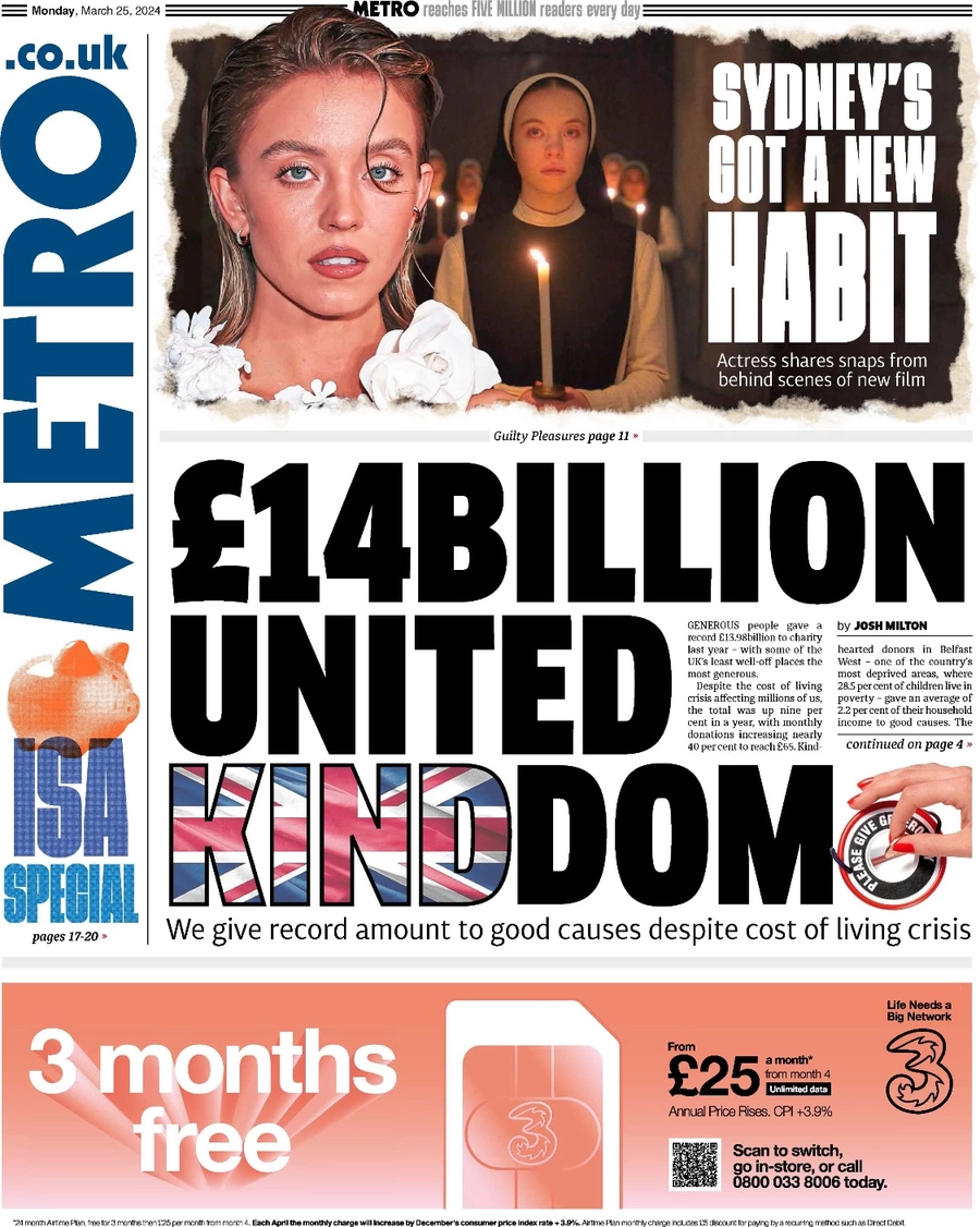 Metro - £14bn United KINDdom 