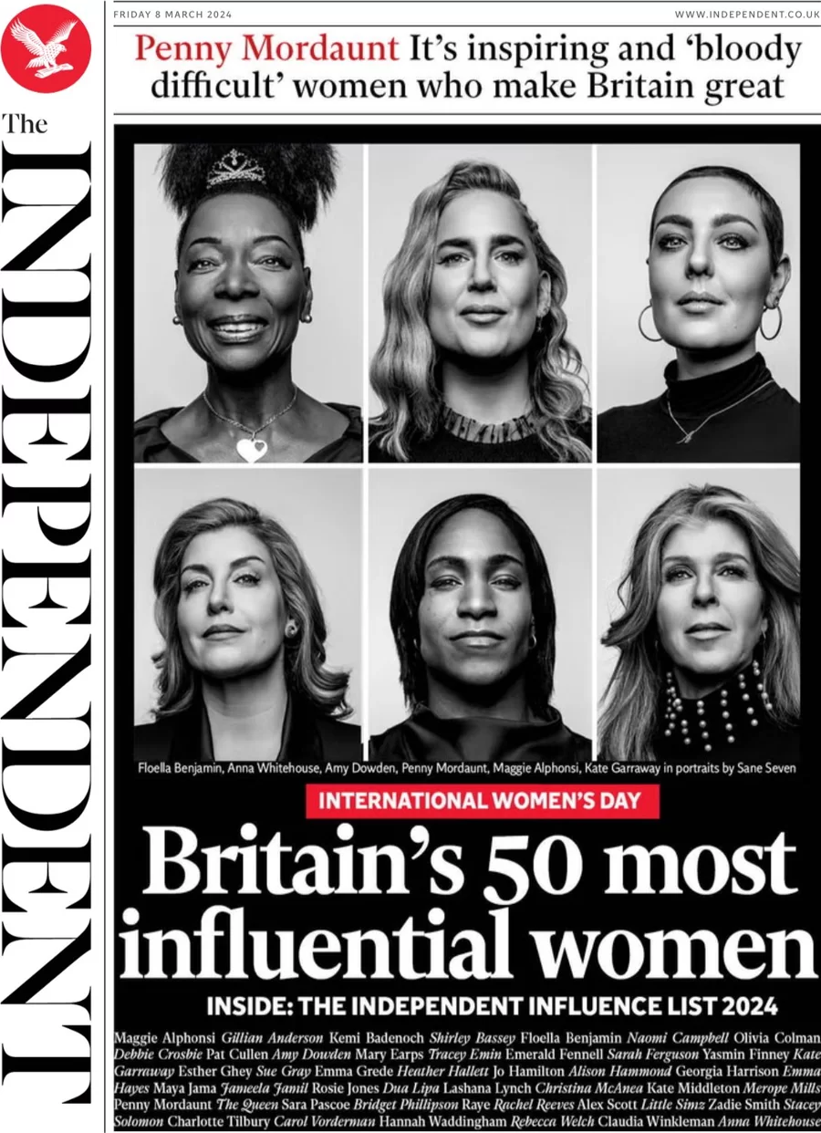 The Independent - Britain’s 50 most influential women 