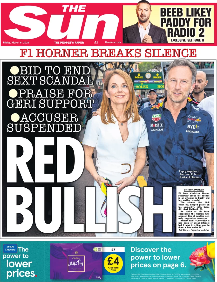 The Sun - F1 Horner breaks silence: Red Bullish