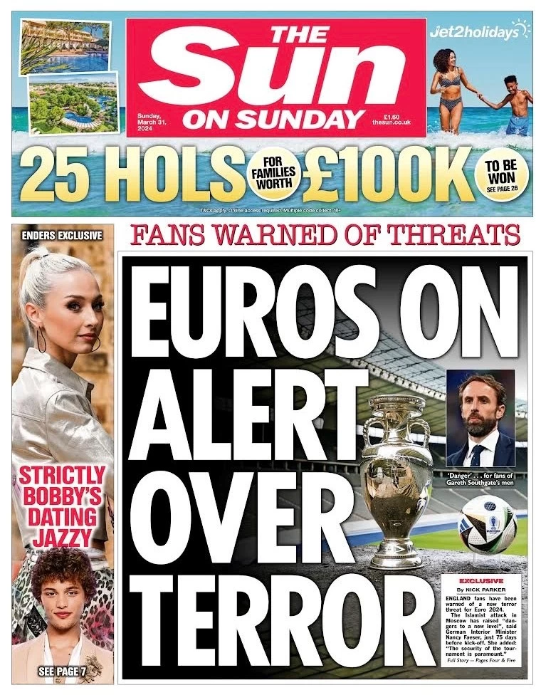 Euros on alert over terror