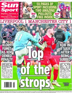 Sun Sport – Liverpool 1-1 Manchester City: Top of the strops 