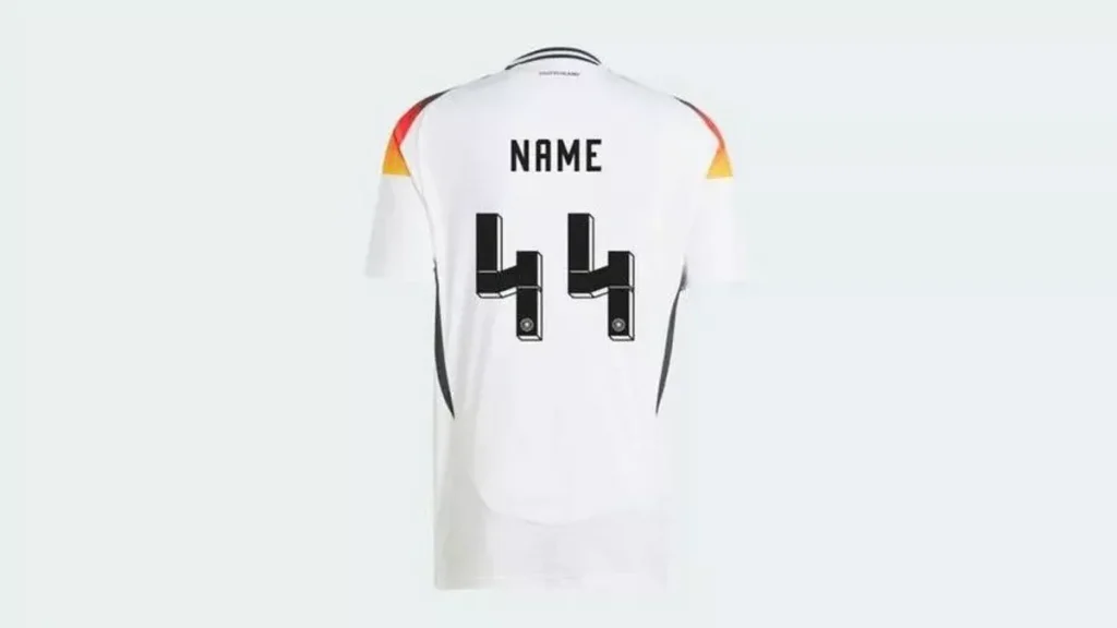 Adidas bans Germany fans from buying number 44 kits over Nazi symbolism Adidas bans Germany fans from buying number 44 kits over Nazi symbolism