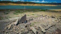 Drought dries up dam to reveal Centuries-old town