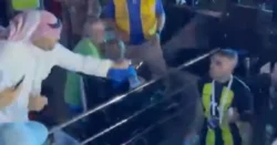 Al-Ittihad striker Abderrazak Hamdallah whipped by supporter after Saudi Super Cup final