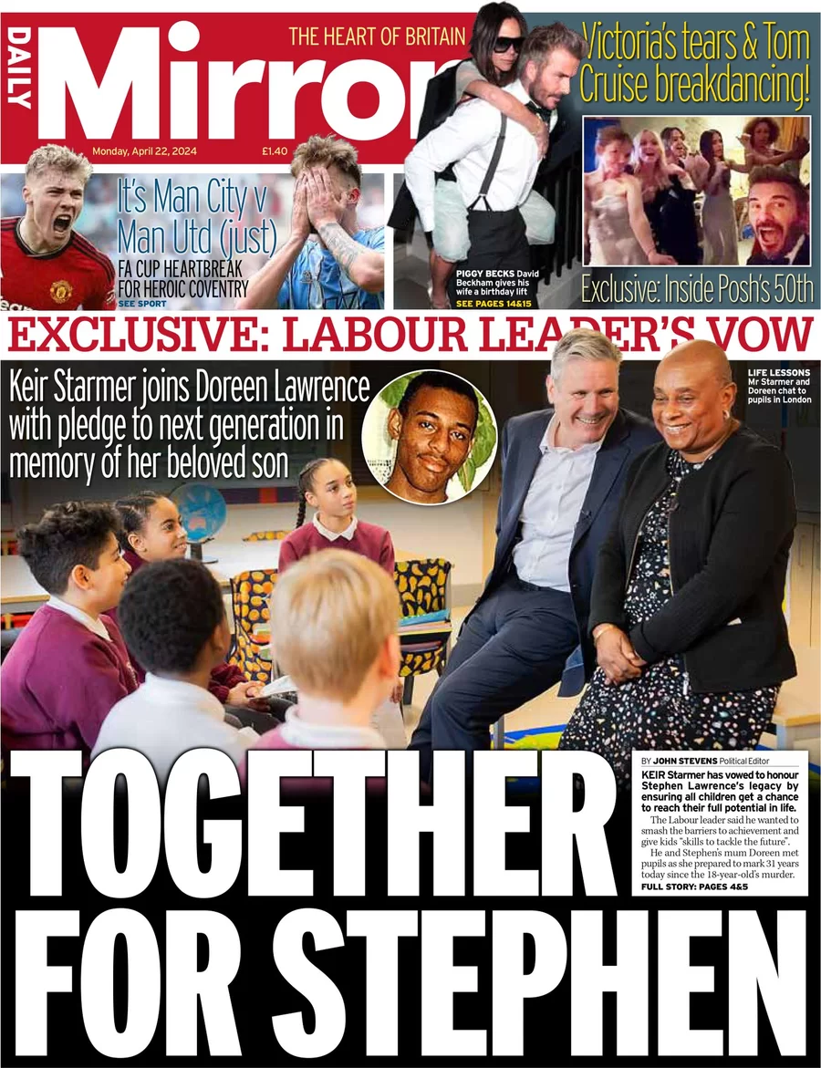 Daily Mirror - Together for Stephen