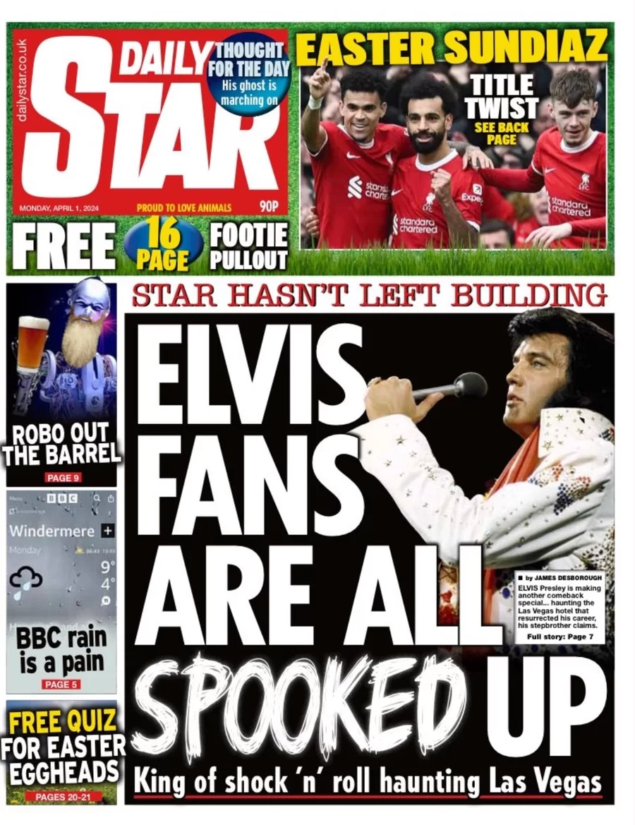 Daily Star - Elvis fans are all spooked up 