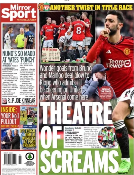 Mirror Sport - Man Utd 2-2 Liverpool: Theatre of screams  