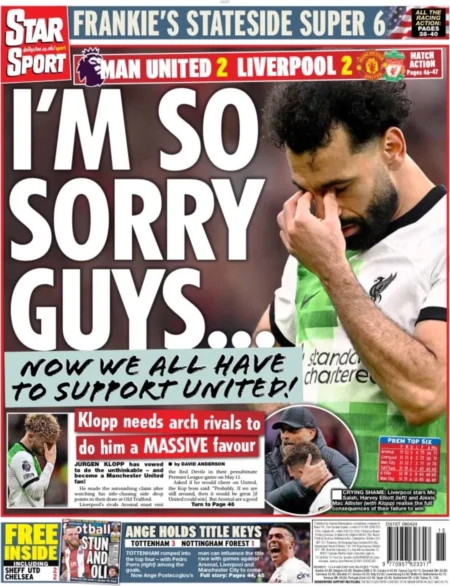 Star Sport - Man Utd 2-2 Liverpool: I’m sorry guys! Liverpool drops points in title race