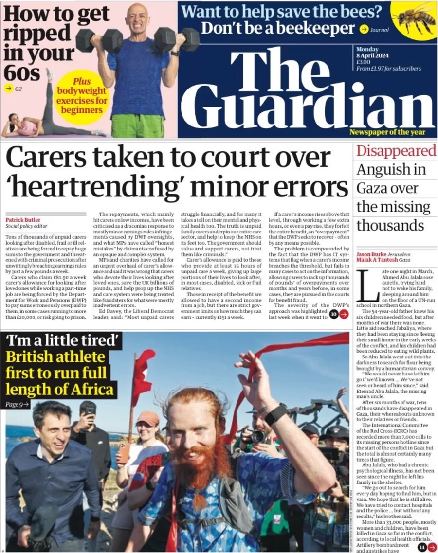 The Guardian - Carers taken to court over heartrending minor errors 