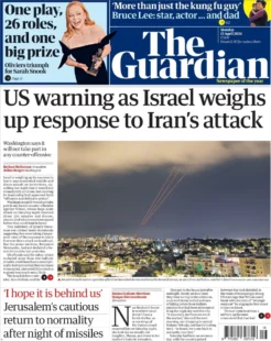 The Guardian - US warning as Israel weights up response to Iran’s attack 