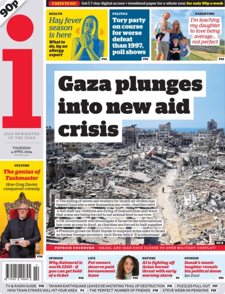The i – Gaza plunges into new aid crisis  