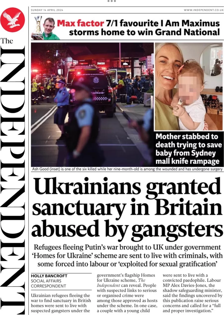 The Independent - Ukrainians granted sanctuary in Britain abused by gangsters 