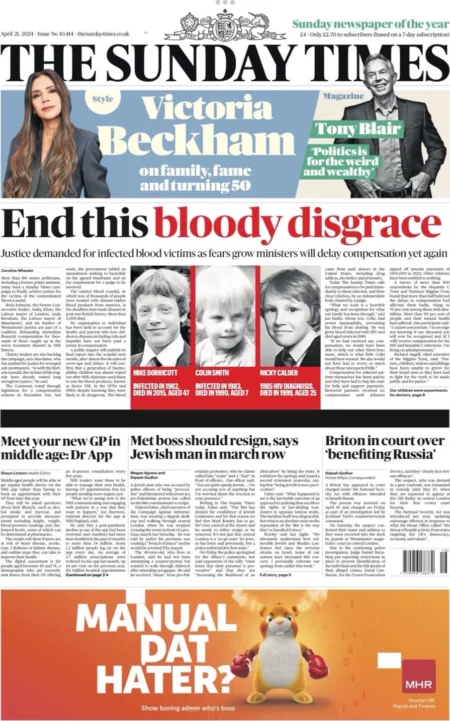 The Sunday Times - End this bloody disgrace 
