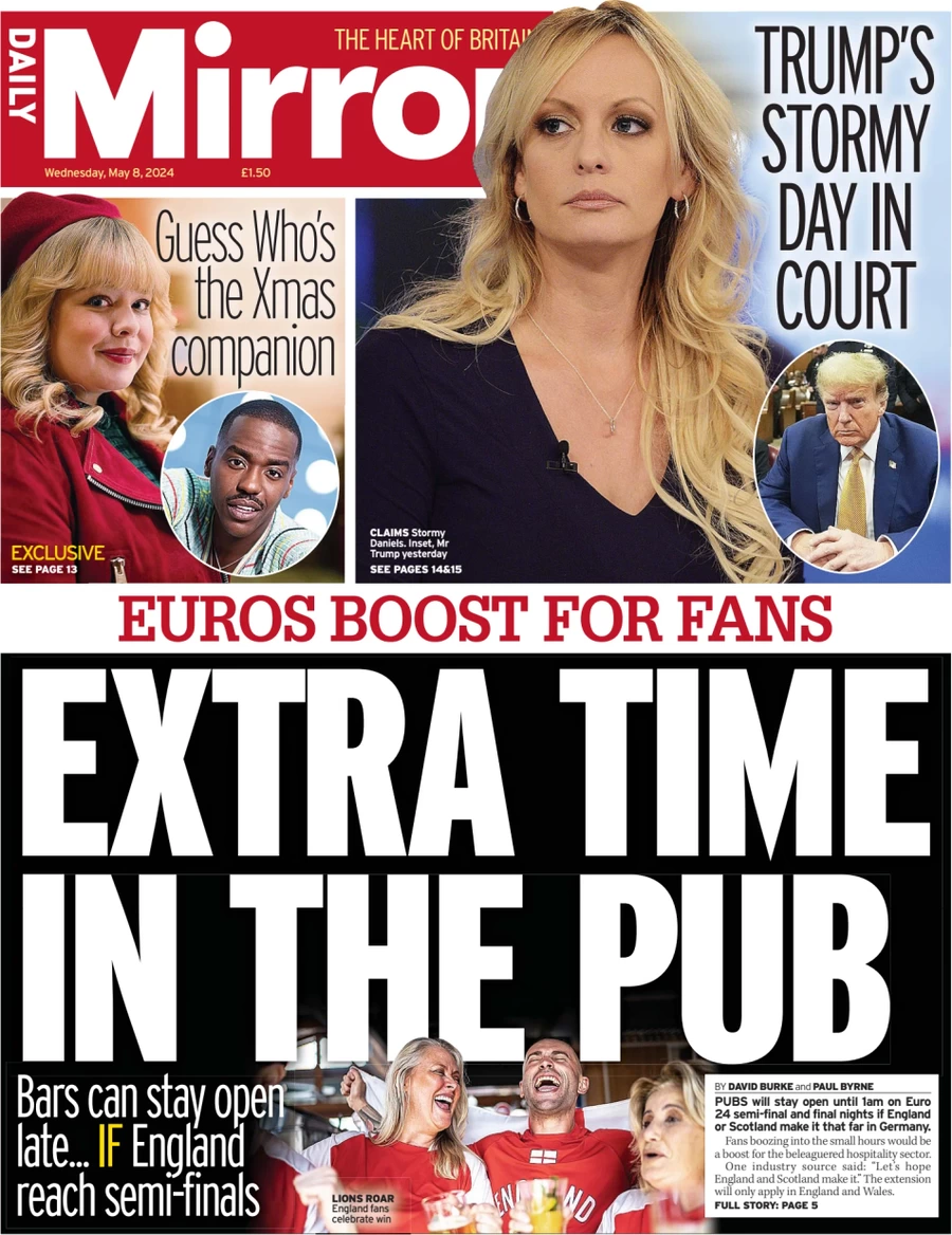 Daily Mirror - EURO 2024: Extra time in the pub