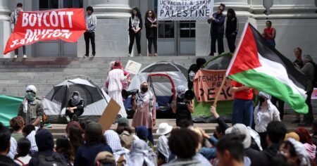 Pro-Palestinian protesters at UC Berkeley dismantle encampment