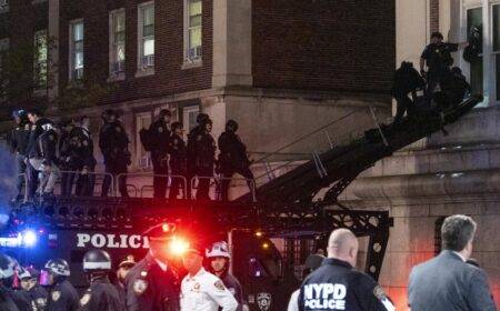 New York police arrest dozens as protesters cleared from Columbia campus