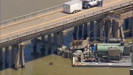 Barge spills oil after Texas bridge collision