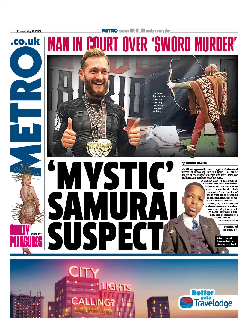 The Metro - Mystic Samurai suspect 