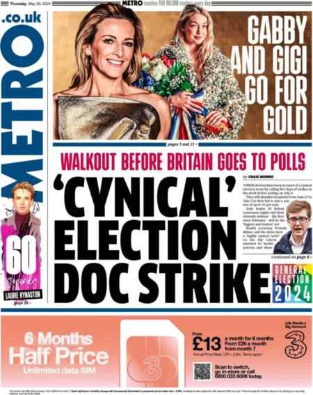 The Metro – Cynical Election Doc Strike  