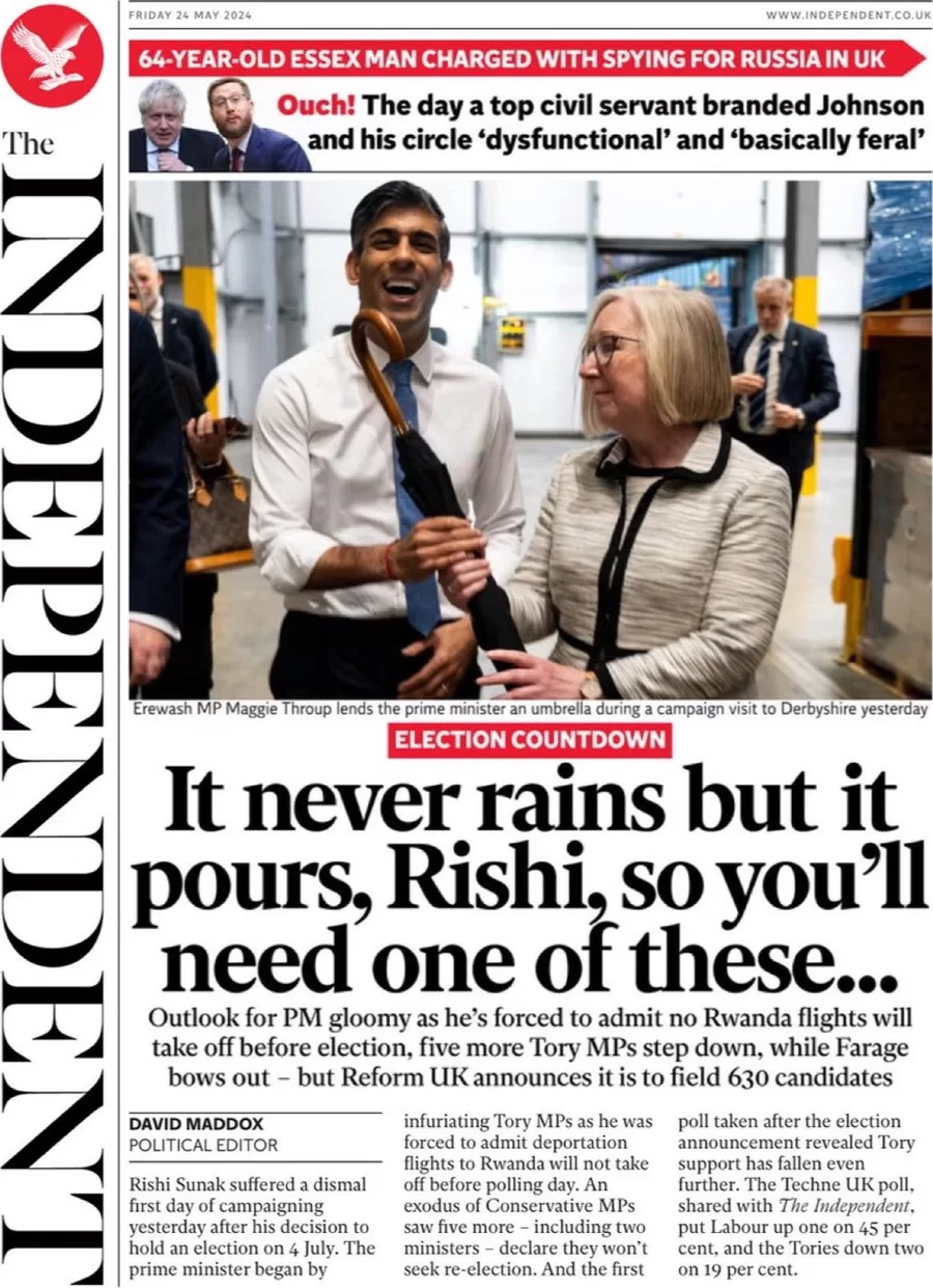 The Independent - It never rains but it pours, Rishi, so you’ll need one of these