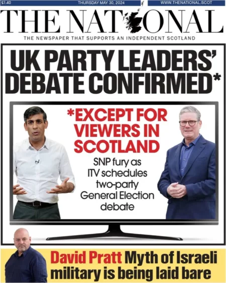 The National - UK Party Leaders Debate Confirmed - Except For Viewers In Scotland 