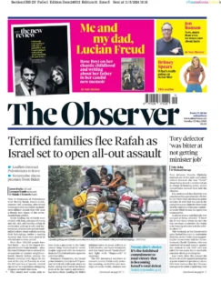 The Observer – Terrified families flee Rafah as Israel set to open all-out assault