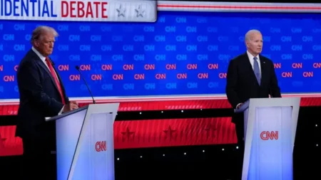 Trump v Biden in the first 2024 presidential debate: Biden stumbles