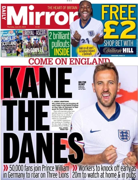 Daily Mirror - Kane The Danes