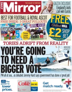 Daily Mirror – ‘You’re going to need a bigger vote’ 