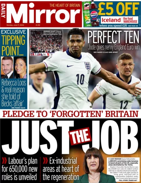 Daily Mirror - Pledge to Forgotten Britain: Just the job 