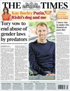 The Times -4-6-2024 – Tory vow to end abuse of gender laws by predators