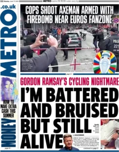 Metro – Gordon Ramsay bike accident 