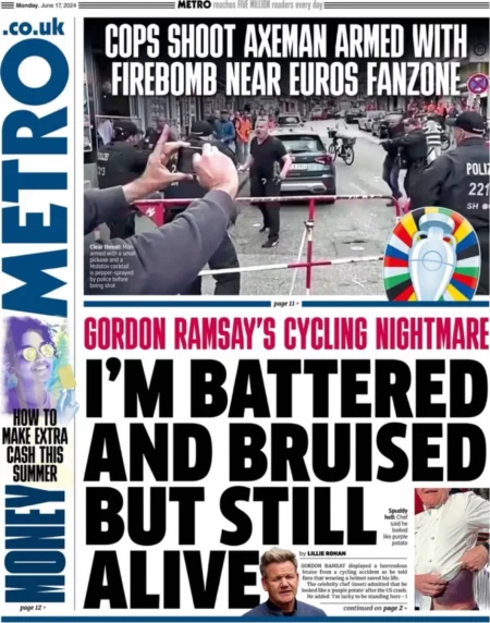 Metro - Gordon Ramsay’s cycling nightmare