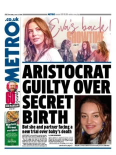 Metro – Aristocrat guilty over secret birth 