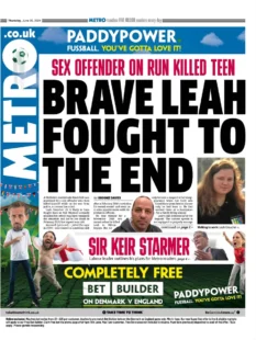 Metro – ‘Brave Leah fought to the end’ 