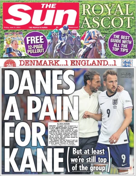 The Sun - Danes A Pain For Kane