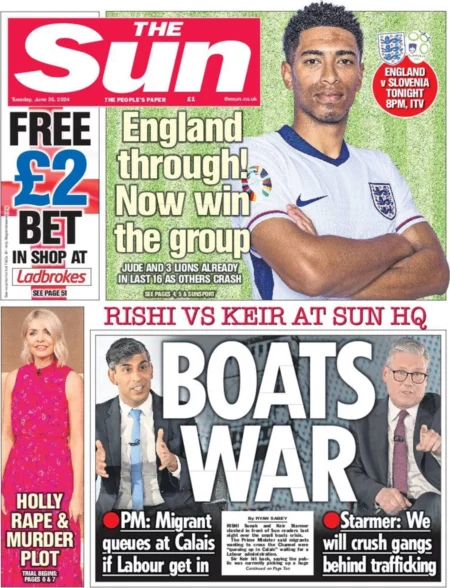 The Sun - Rishi vs Keir at the Sun HQ: Boats War